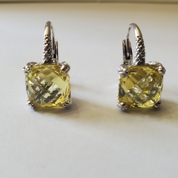 Judith Ripka Lemon Citrine Earrings - Picture 2 of 7